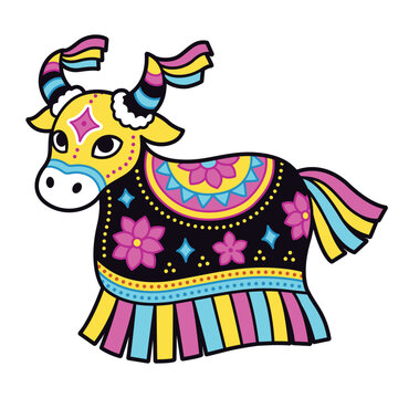 Bumba Meu Boi cartoon ox illustration