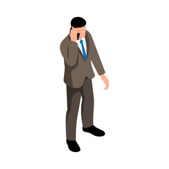 Isometric Businessman Illustration