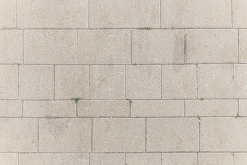Naklejka premium abstract background of an old tiles on the track in the park close up