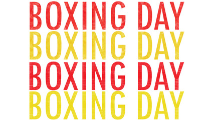Word text Boxing day. paint brush stroke effect. banner.