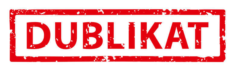 Roter Stempel Dublikat, grunge