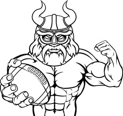 Viking American Football Sports Mascot