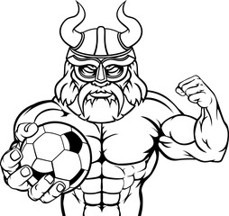 Viking Soccer Football Sports Mascot