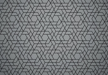 The geometric pattern with lines. Seamless vector background. Black and gray texture. Graphic modern pattern. Simple lattice graphic design