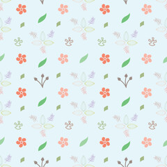 Fototapeta premium seamless pattern with flowers