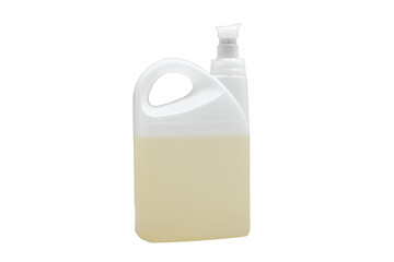 Detergents and cleaning products, isolated on a white background.