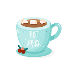 Christmas, hot chocolate, Handwritten