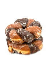 the double color curl donut