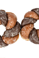 the double color curl donut