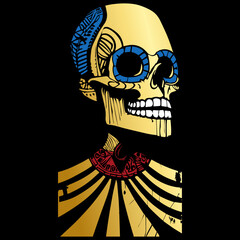 female sugar skull coloring pages hand drawn vector colored clip art