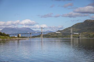 Bridge near Steinsland, on the way to Harstad, Hinnøya, Troms og Finnmark, Norway