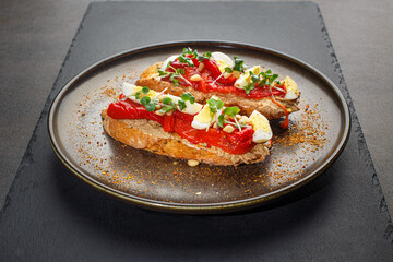 Healthy brunch, fusion food, chef cuisine, original restaurant menu