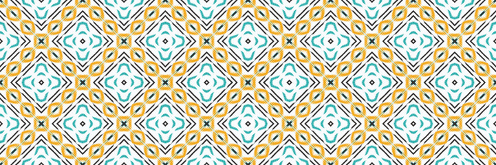 Ikat seamless tribal chevron Seamless Pattern. Ethnic Geometric Batik Ikkat Digital vector textile Design for Prints Fabric saree Mughal brush symbol Swaths texture Kurti Kurtis Kurtas