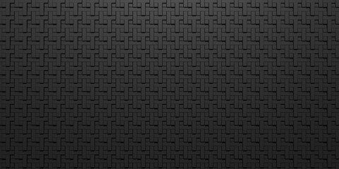 abstract 3d texture black square  pattern background,grunge surface-illustration wallpaper.3d rendering.