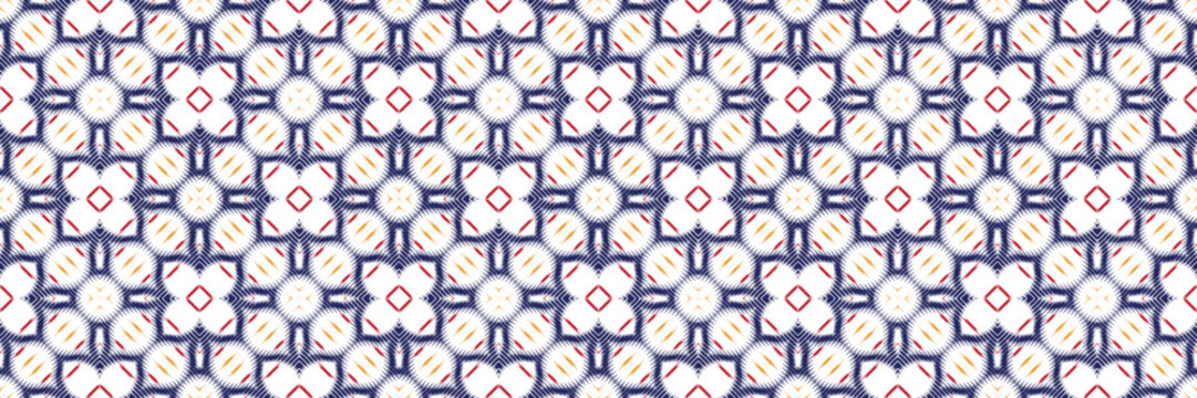 Ikat seamless pattern tribal Aztec Seamless Pattern. Ethnic Geometric Batik Ikkat Digital vector textile Design for Prints Fabric saree Mughal brush symbol Swaths texture Kurti Kurtis Kurtas