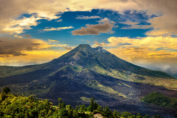 Volcano Batur on Bali