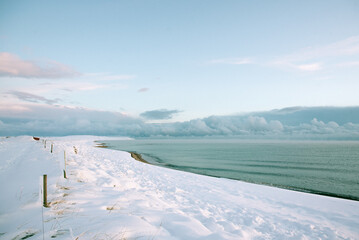 snow clouds going away