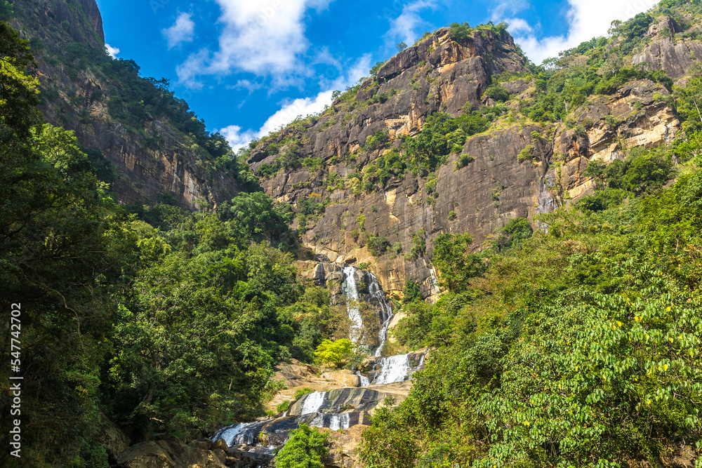 Sticker Rawana waterfall in  Sri Lanka