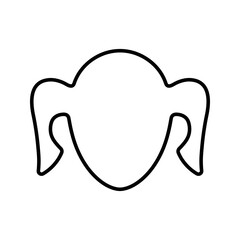 Along, with the avatar, the beauty icon. Simple vector using a white background