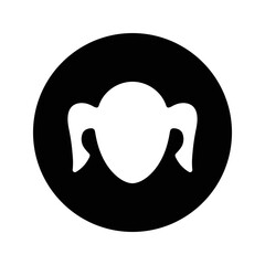Along, with the avatar, the beauty icon. Simple vector using a white background