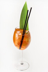 cocktail on the white backgrond