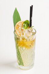 cocktail on the white backgrond