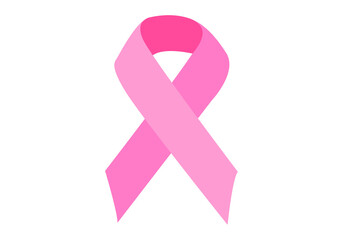 Lazo rosa contra el cancer de mama.  - obrazy, fototapety, plakaty