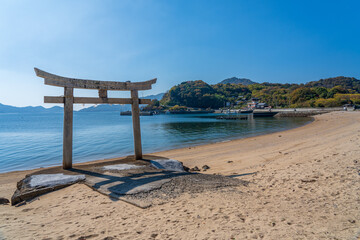 香川県三豊市粟島の風景