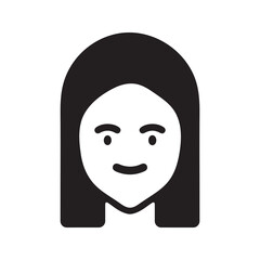 Beauty symbols for hair, spa salon. Editable vector illustration.