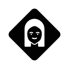 Beauty symbols for hair, spa salon. Editable vector illustration.