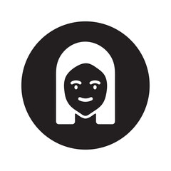 Beauty symbols for hair, spa salon. Editable vector illustration.