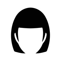 Beauty, female, hair icon. Editable vector illustration.