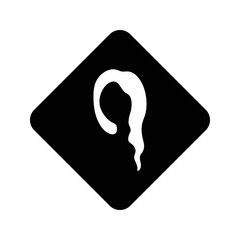 Beauty, hair icon. Editable vector graphics.