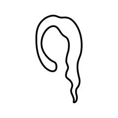 Beauty, hair icon. Editable vector graphics.