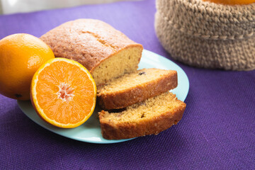 Budin pudin de naranja organico