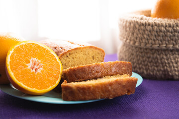 Budin pudin de naranja organico