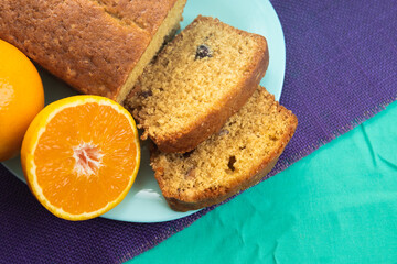 Budin pudin de naranja organico