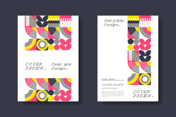 Fototapeta premium Abstract geometric background. Business template collection. Design poster, cover, wallpaper, notebook, catalog.
