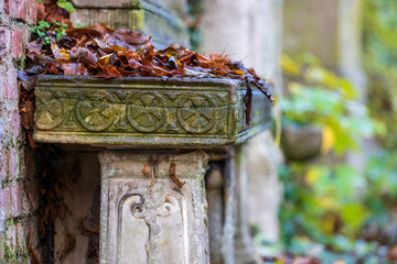 old grave yard haunted and decaying