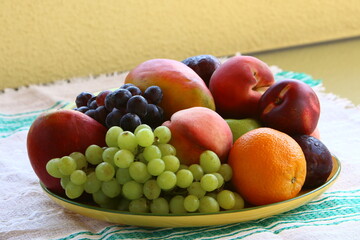 Vegetables and fruits are sold at a bazaar in Israel.