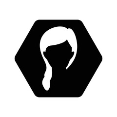 Perm, hair, saloon icon. Editable vector graphics.