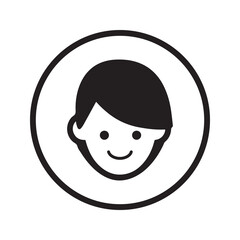 Woman hair vector icon on a white background. Editable vector illustration.