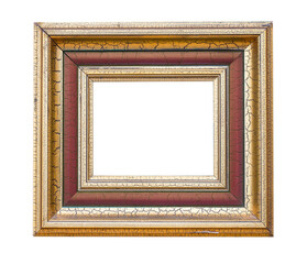 Gold color picture frame