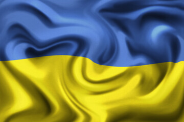 3d illustration of ukraine flag