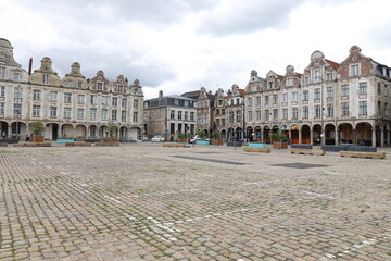 La grand place, ville de Arras, d&eacute;partement du Pas de Calais, France