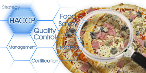 HACCP - Hazard Analysis and Critical Control Points - Food Safety and Quality Control in food industry - - obrazy, fototapety, plakaty
