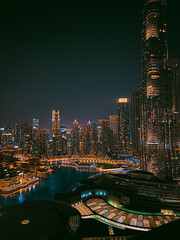 Fototapeta premium city skyline at night