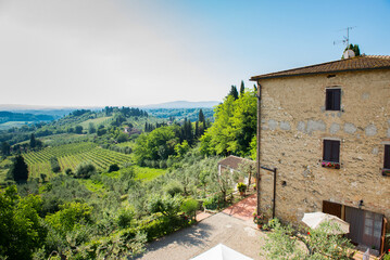 Fototapeta premium Scenes around San Gimignano in Tuscany, Italy.