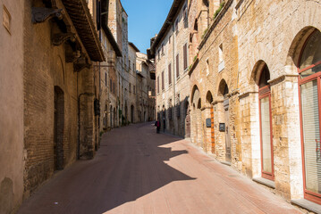 Scenes around San Gimignano in Tuscany, Italy.