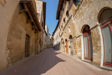 Fototapeta na wymiar Scenes around San Gimignano in Tuscany, Italy.